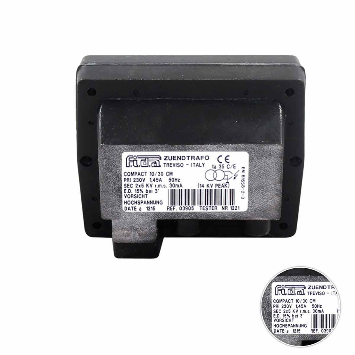 Recamania Transformador Quemador para GASÓLEO FIDA