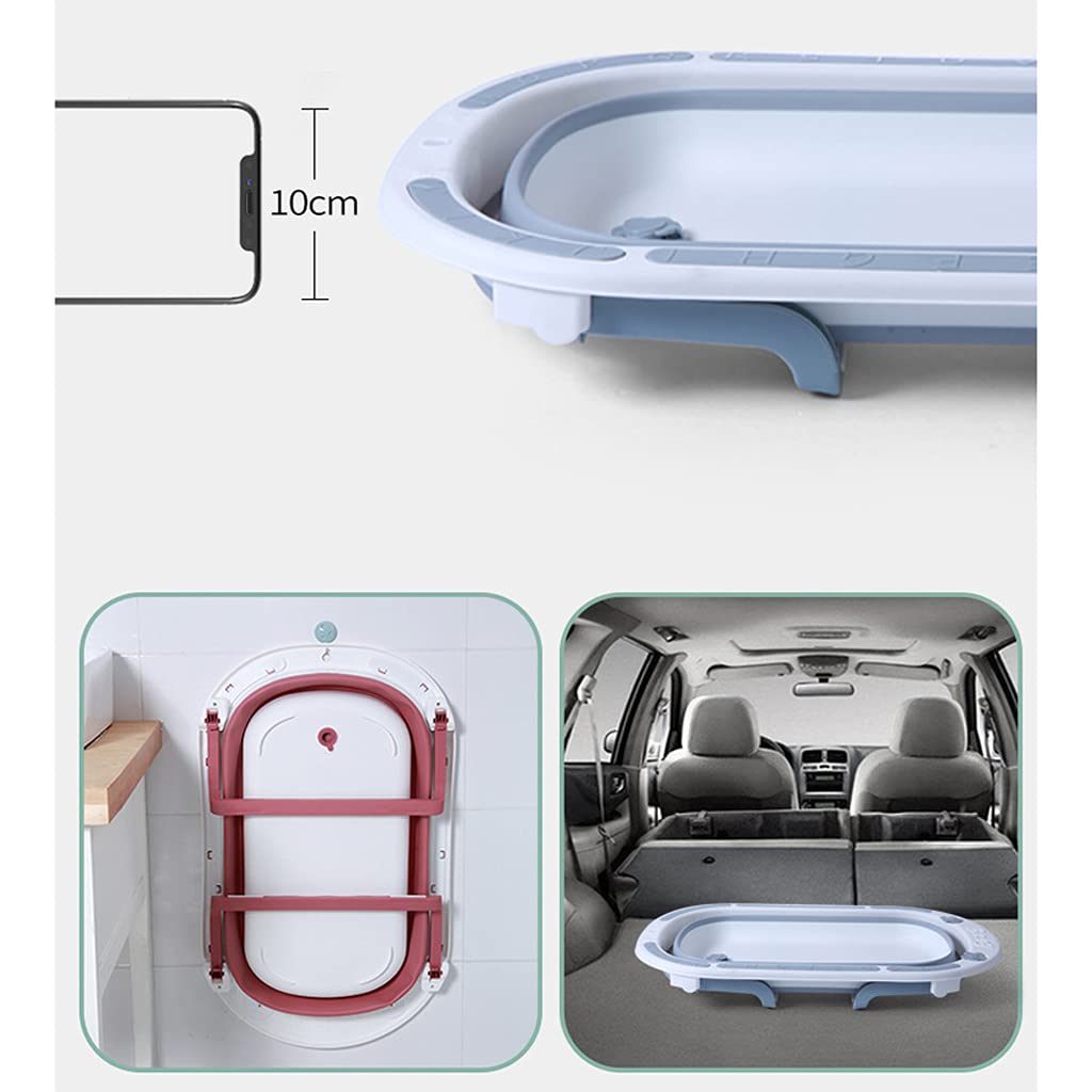 Tragbarer Baby-Badeeimer Faltbare Freistehende Badewanne Zum Einweichen TPE+Pp-Material Verbindet Sich Nahtlos Badewannen Mit Schriftzug A
