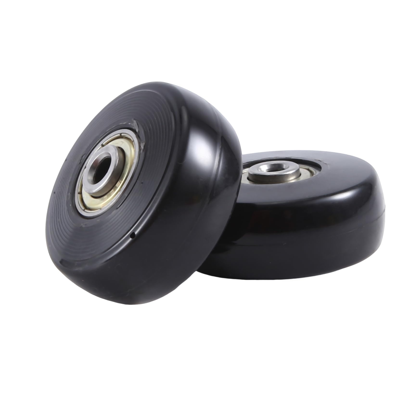 Roues De Valise 50x22mm - 2 Pièces + Accessoires - PU Et Acier - Remplacement Silencieux