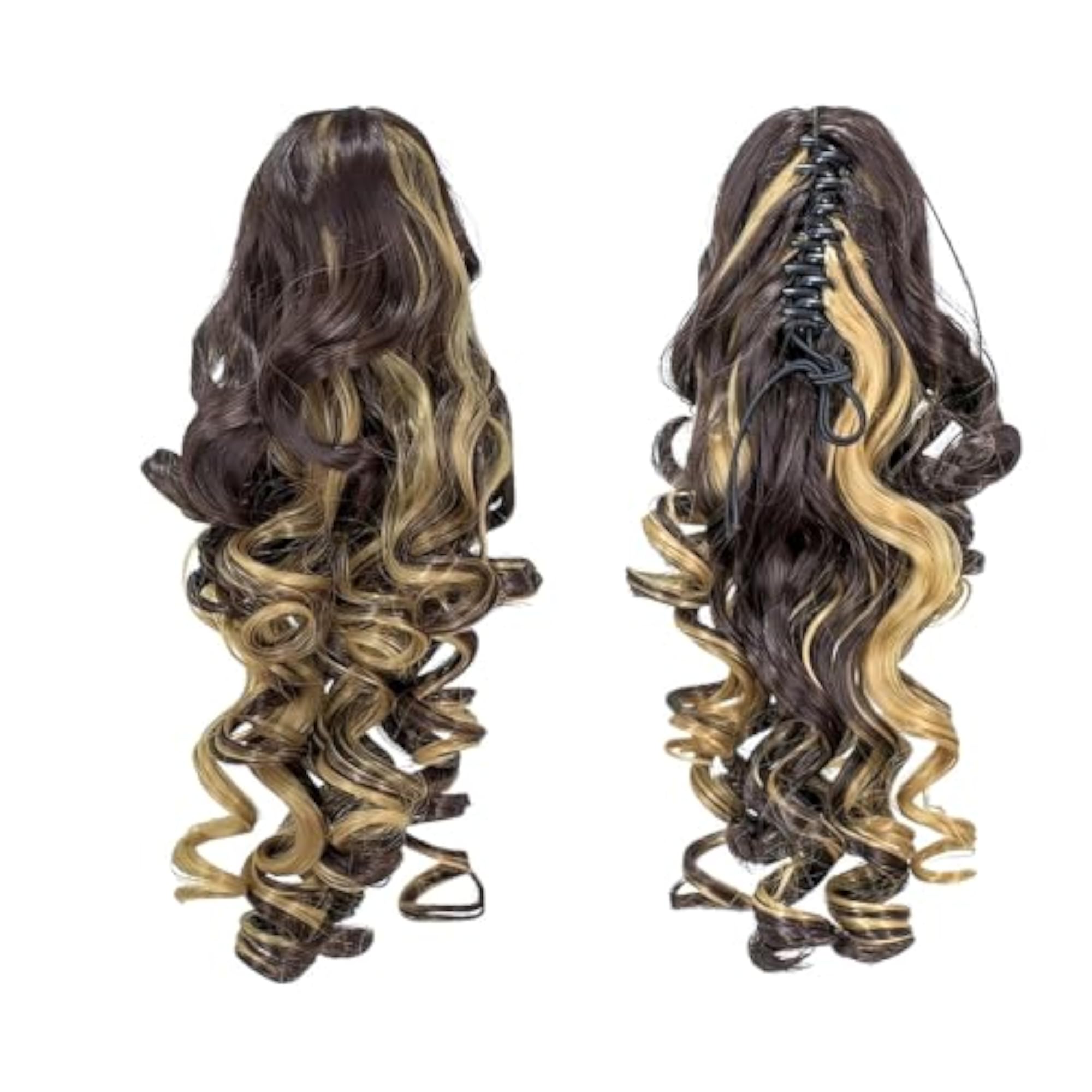 Wavy Ponytail Hair Extension Wig for Women, Highlighted