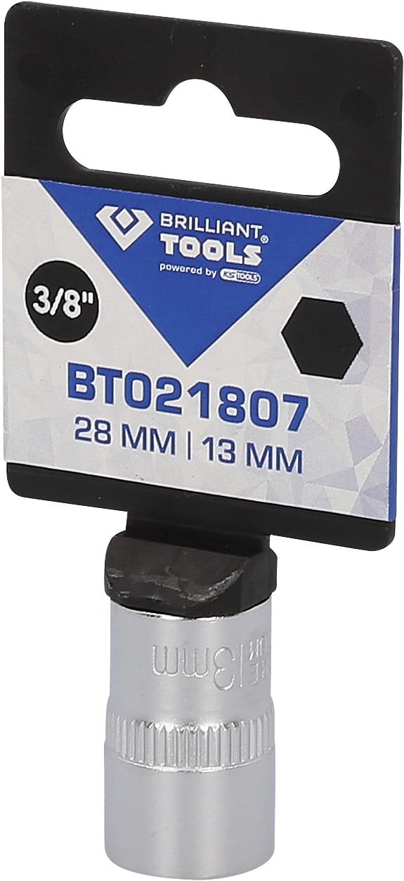 BRILLIANT TOOLS BT021807 Bussola esagonale 3/8", 13 mm [Powered by KS TOOLS]