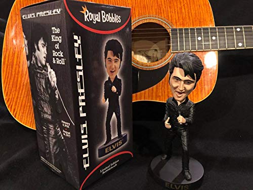 Royal Bobbles Elvis Presley ’68 Comeback Special Bobblehead, Premium Polyresin Lifelike Figure, Unique Serial Number, Exquisite Detail #TOP5