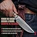 Imagen de BIGCAT ROAR Wild  Cuchillo Caza Acero de Damasco Artesanal 25 4 cm
