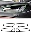 ABS Plastic Carbon Fiber Style Car Interior Door Handle Frame Trim for Alfa Romeo Stelvio 2017 2018