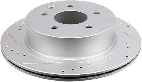 Miniatura 6 de ECCPP Juego de 2 rotores de freno traseros y 4 pastillas de freno de cerámica para Nissan Leaf 2011-2017, 2008-2017 para Nissan Rogue