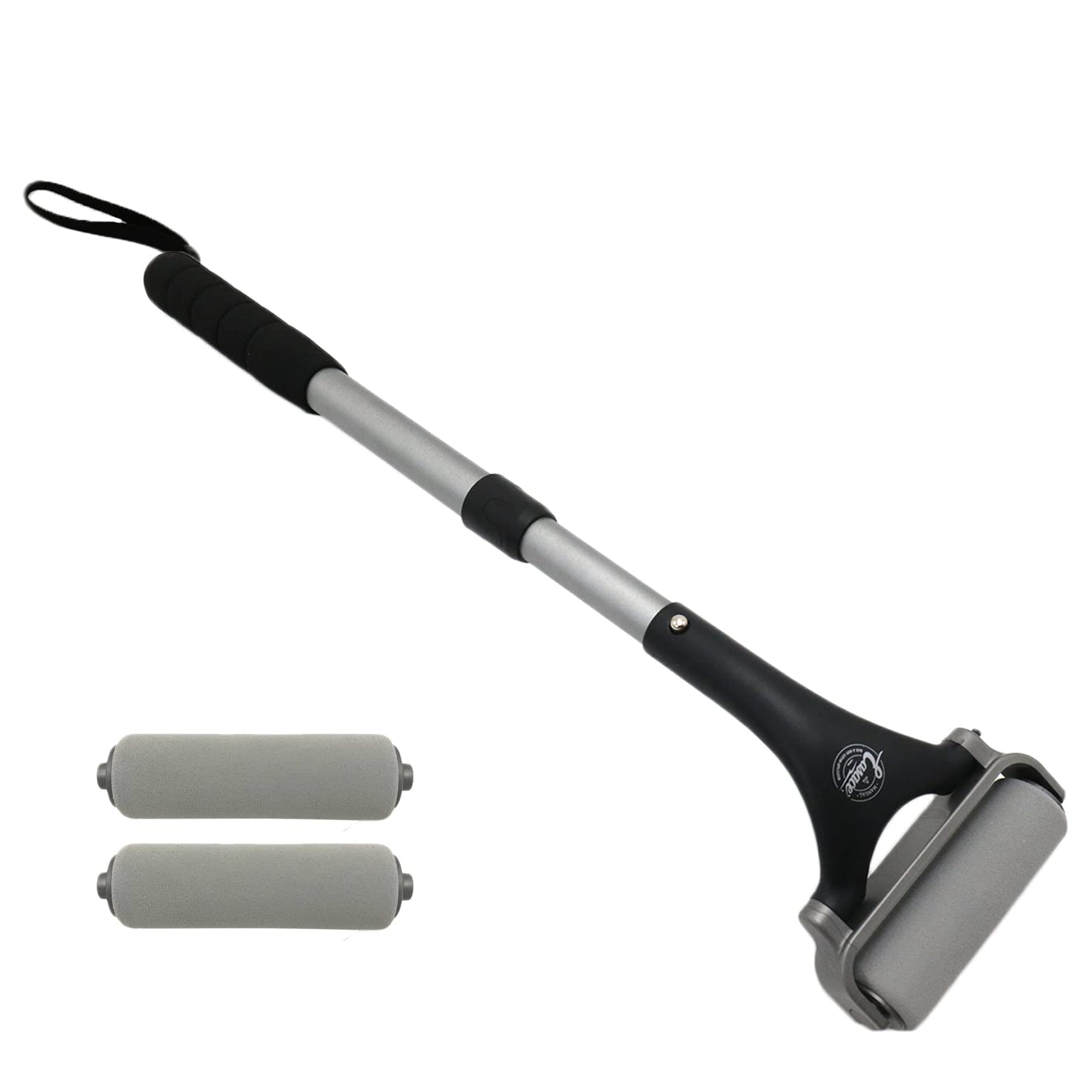 Easace Applicateur de lotion pour le dos et le corps, auto-application facile de la brosse de lavage du corps de bain de douche, crème pour la peau, bronzage(Argent)
