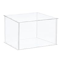 Vista 13 de MECCANIXITY Estuche de exhibición transparente, caja de acrílico para ensamblar caja a prueba de polvo, 7.9 x 7.9 x 11.8 pulgadas