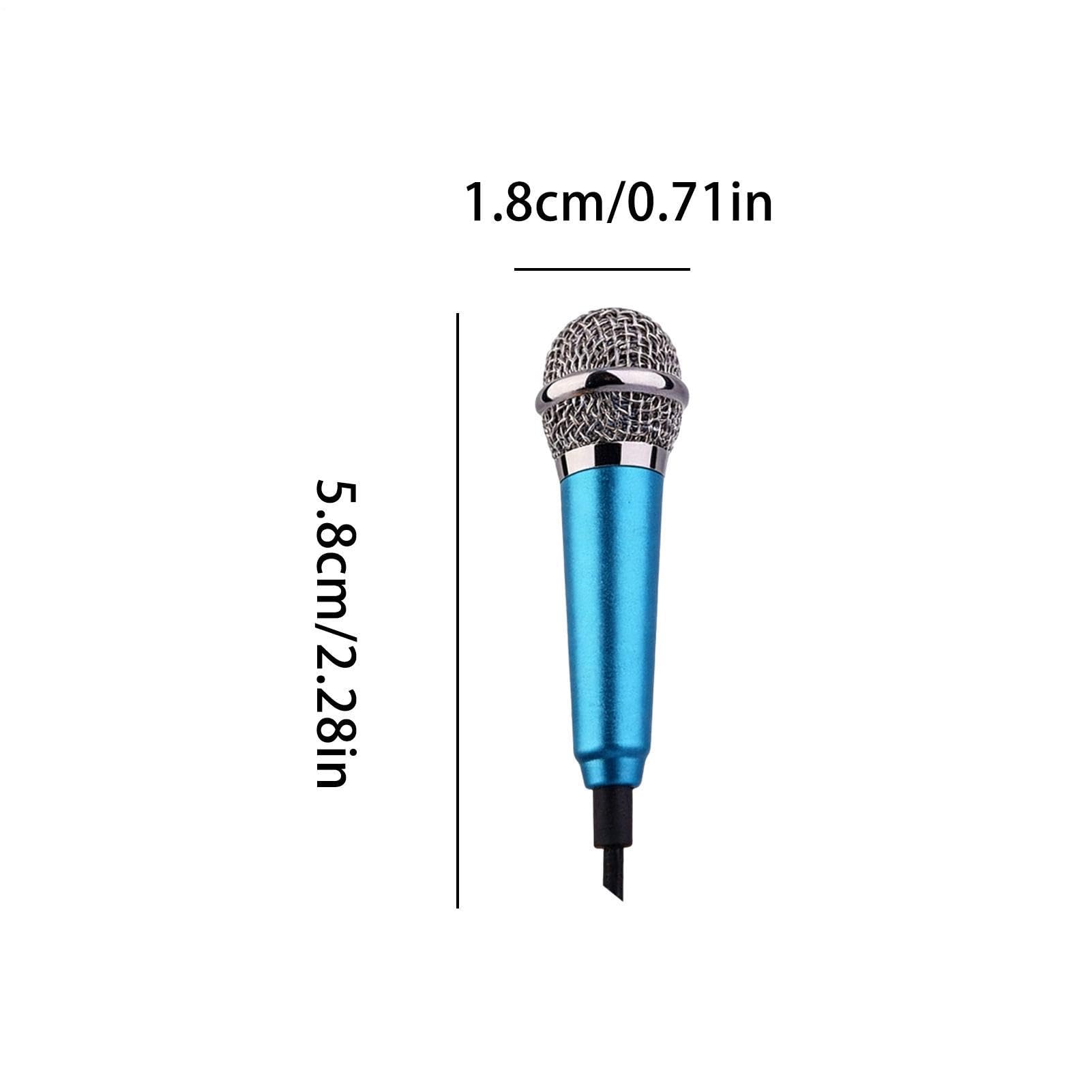 Portable Recording Voice Microphone, 5.8cm, Aluminum Alloy Mini Vlogging Gear, Compact External Audio Tool for Social Media, Content Creation, Interviews