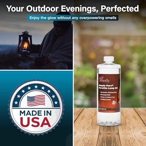 Image of Firefly - Paraffin Lamp Oil 32 oz - Smokeless Indoor Fuel