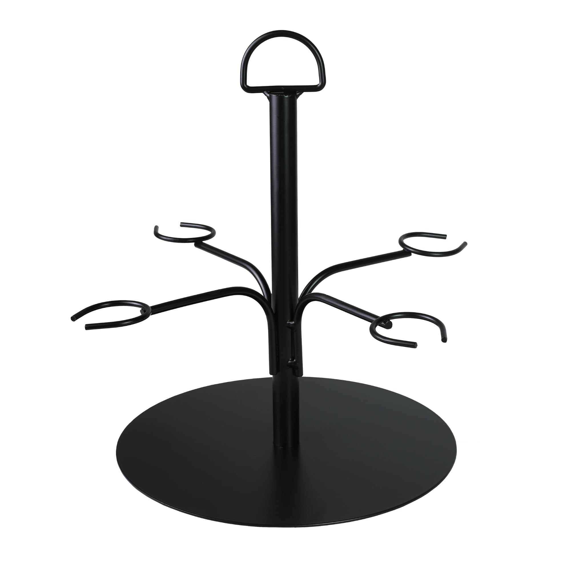 Bar@Drinkstuff Black Cocktail Tree Stand – 4 Glass Cocktail Display Stand For Cocktails, Champagne & Gin, Drinks Serving Tree