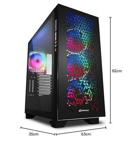 Elite Shark CA300H – Case per PC, Gaming, ATX, nero - Case PC - Immagine 8