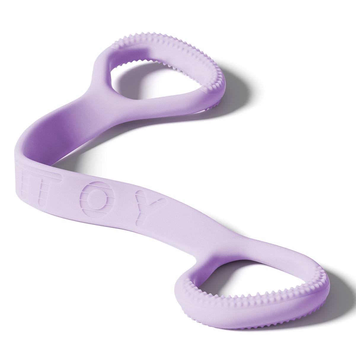 YOTTOY Figure 8 Resistance Band, Elastic Resistance Band with Comfortable Handles for Home Workout, Physical Therapy, Arm, Leg & Glute Training (Purple, 20 LB)-picture-26