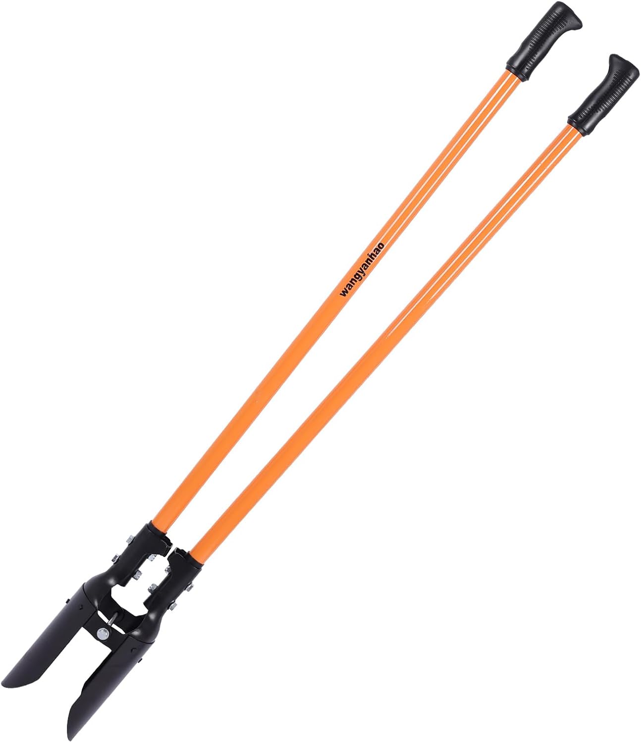 Post Hole Digger Tool, Heavy Duty Post Hole Digger with Fiberglass Handle, 58 Inches