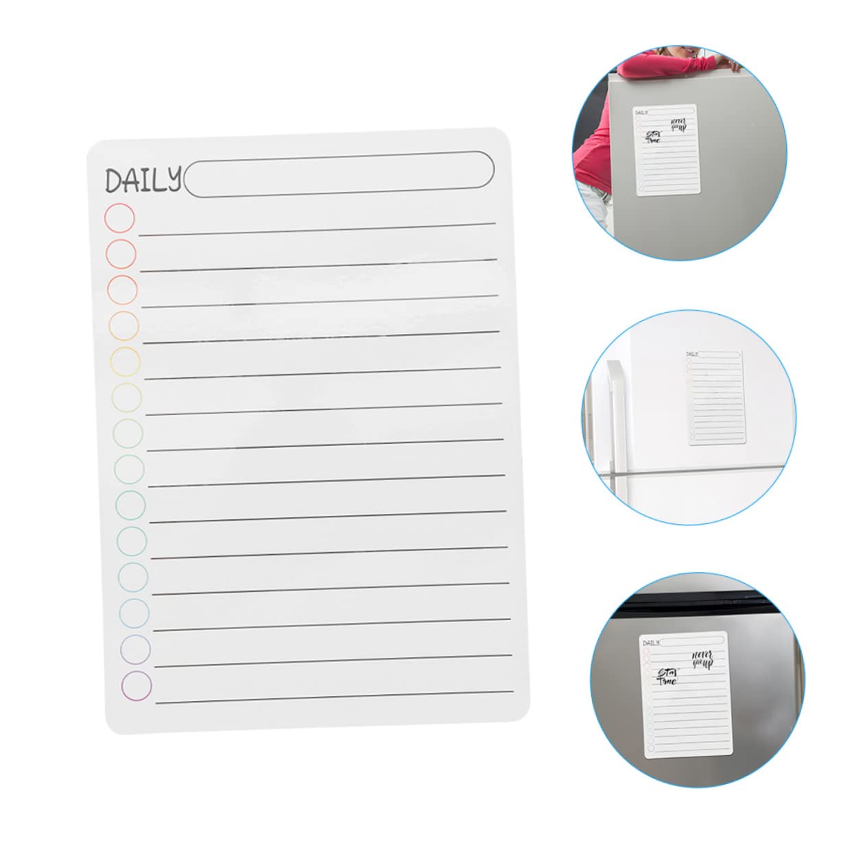 VILLCASE 12stücke Magnetische Und Wochenplaner Abwischbare Magnettafel Für Kühlschrank Für Haushaltsorganisation Und Tägliche Aufgabenplanung