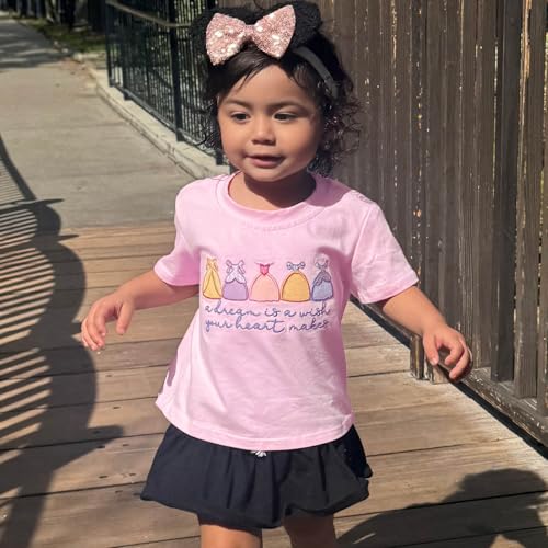 Princess Girls Shirt Magical Shirts for Toddler Embroidered Dress Graphic T Shirt Holiday Vacation Tee Tops3