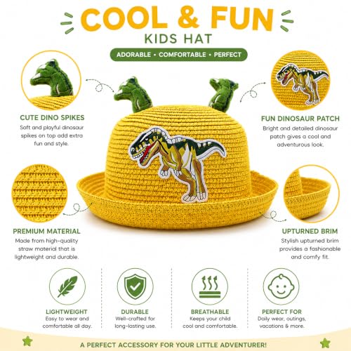 Image of VRITRAZ Baby Boy's and Girl's Kids Children Cute Printed Cartoon Gift Summer Fancy Dress Straw Fasion Hat Cap 1
