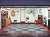 Diamond Pattern DeckPlate Modular Interlocking Garage, Patio Tiles - Red Male Corner Edge