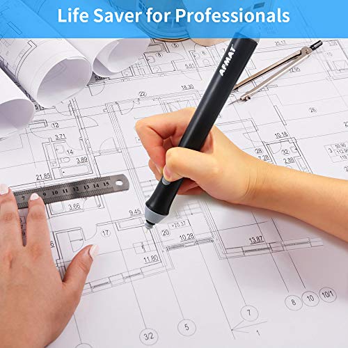 Afmat EEB01 Battery Operated Pencil Eraser For Sketching Pencils/Drafting/Drawing/Graphite Pencils, Couture Creations Creative Detailer Tool, Afmat Electric Eraser Kit thumb #3