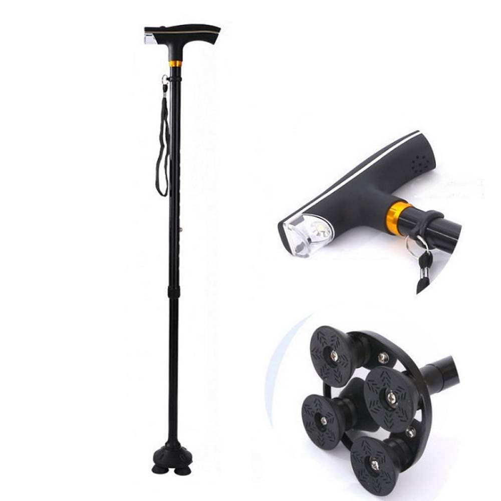 Bastones para Caminar Aleación de Aluminio Extensible Altura Ajustable Elegante Ergonómico y cómodo Antideslizante Ayuda para Caminar Movilidad para Soporte y Estabilidad Discapacitados Interesting