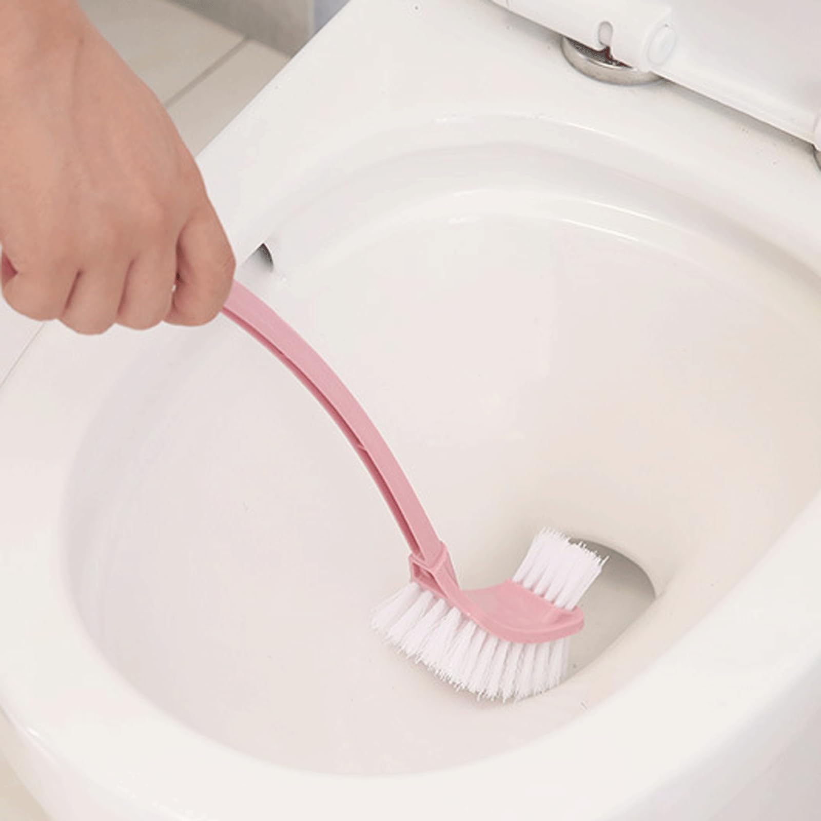 Juego de cepillos de agua con mango largo y cepillo de inodoro de base de doble cara para limpieza de baño Scovolino por cepillo de inodoro de agua para una higiene eficaz y fácil de usar.