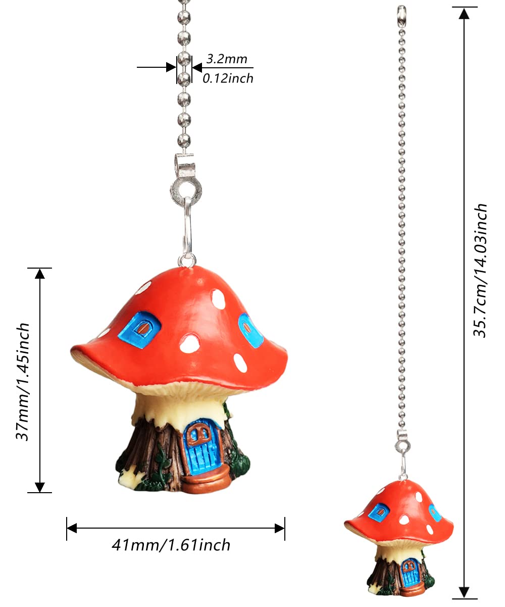 12 Inch Mushroom House Ceiling Fan Pull Chain Extender With
