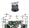 Futheda 18 Pieces Cymbal Replacement Musical Instruments Accessory Includes 3 Cymbal Sleeves with Base & 6 Cymbal Felts & 2 Hi-hat Clutch Felt & 1 Hi-hat Cup Felt & 3 Wing Nuts & 3 Washers Drum Kit #5
