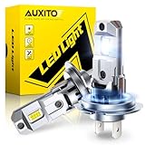 AUXITO H7 Bulbs, 900% h7ll LED Super Bright, Mini Size, Plug N Play, Long Lifespan, 2PCS