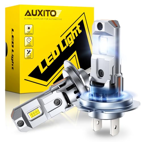 AUXITO H7 Bulbs, 900% h7ll LED Super Bright, Mini Size, Plug N Play, Long Lifespan, 2PCS