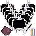 UCEC Chalkboard Sign Mini Small Chalkboard Easel, 10 PCS Wood Framed Rectangle Message Board Signs Place Cards for Weddings, Parties, Table Numbers, Food Signs, Special Event Decoration with Easel