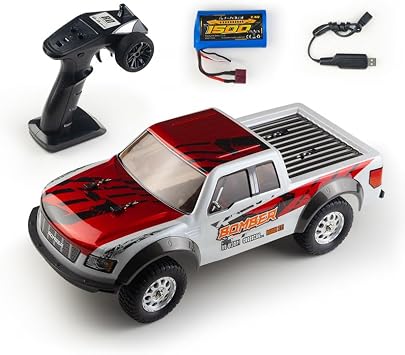 RC Crawler, 1/12 Scale 2.4G 4WD RC Truck 4x4 All Terrain Electric Off-Road Remote Control Truck with Metal Differential 390 Motor 28km/h, Hobby RC Car Toys Gifts for Adults - Red