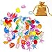 Altaroo Edelsteine Meerestier Thema, ca. 70 St&uuml;ck Tauchjuwelen f&uuml;r Kinder Transparente Farbmischung, Spielzeug f&uuml;r Pool, Tauchspielzeug, Piratenschatz, Strandspiele, Schatzsuchen