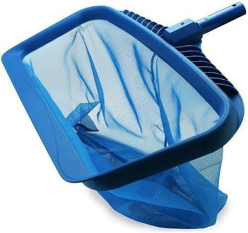 EMAX Professional Swimming Pool Deep Leaf Net Standard Heavy Duty Pool Cleaning Tool Swimming Pool net with Brush Head Strong 18" Aluminium Handle Swimming Pool Cleaning Brush with EZ Clips,