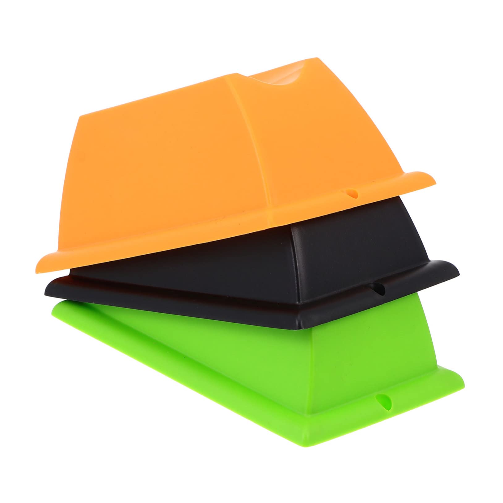 balacoo 3pcs Plastic Front Wheel Pad Bike Support Block Stabilize and Raise Front Wheel for Indoor Trainer