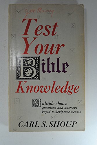 Test your Bible knowledge;: Multiple-choice que... 0800704525 Book Cover
