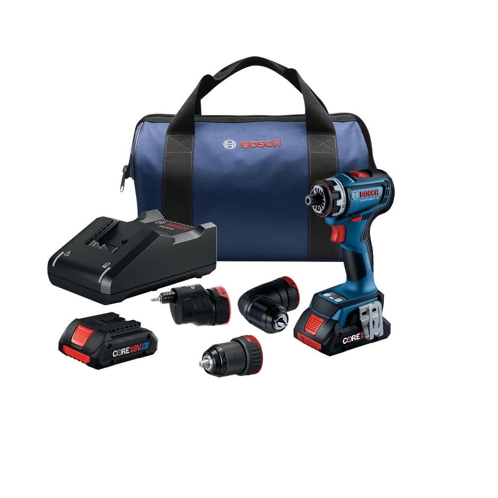 Bosch GSR18V-800FCB24 Flexiclick 5-in-1 drill driver kit, one 4.0 Ah battery