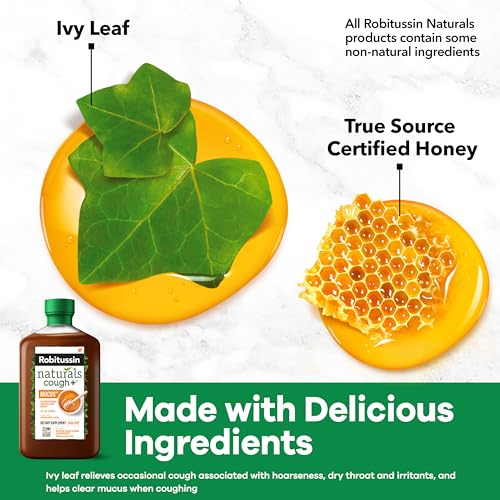 Robitussin F00031878618 Naturals Honey And Ivy Leaf Dietary Supplement Relieves Occasional Cough Associated With Hoarseness, Dry Throat thumb #4