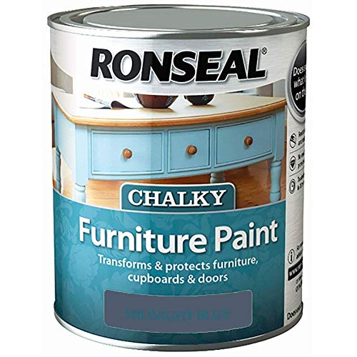 Ronseal Chalky Furniture Paint 750ml Midnight Blue