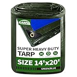 TARPAL Lona impermeable resistente de 14 x 20 pies, coche