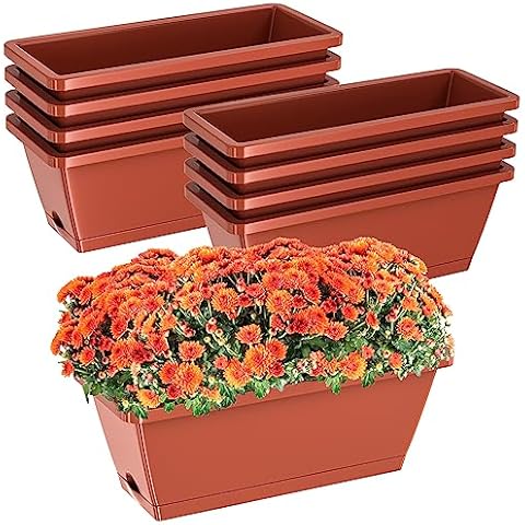 8pcs 17 Inch Window Planter Boxes Cover