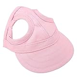 Yosoo Health Gear Pet Dog Cat, Outdoor Pet Baseball Cap Pet Sunbonnet with Ear Holes Adjustable Stripe for Spring Summer Hiking Sporting (M)