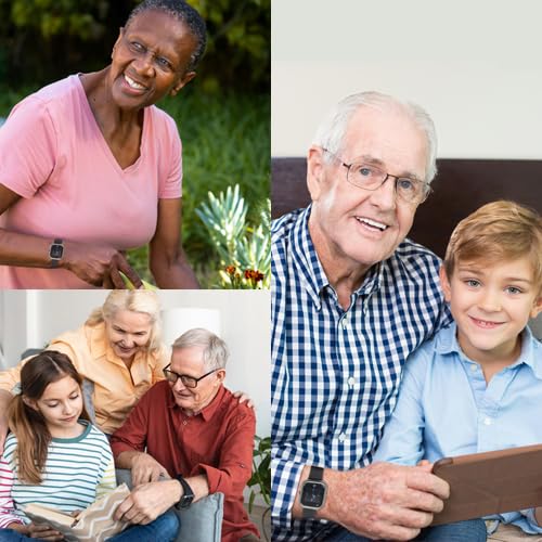 Smart Med Alert - Elderly Cellular Medical Alert Smartwatch | Senior Life Monitoring Device | Fall Detection | Instant Emergency Help | Stay Safe & Connected with Our Senior Medical Alert System
