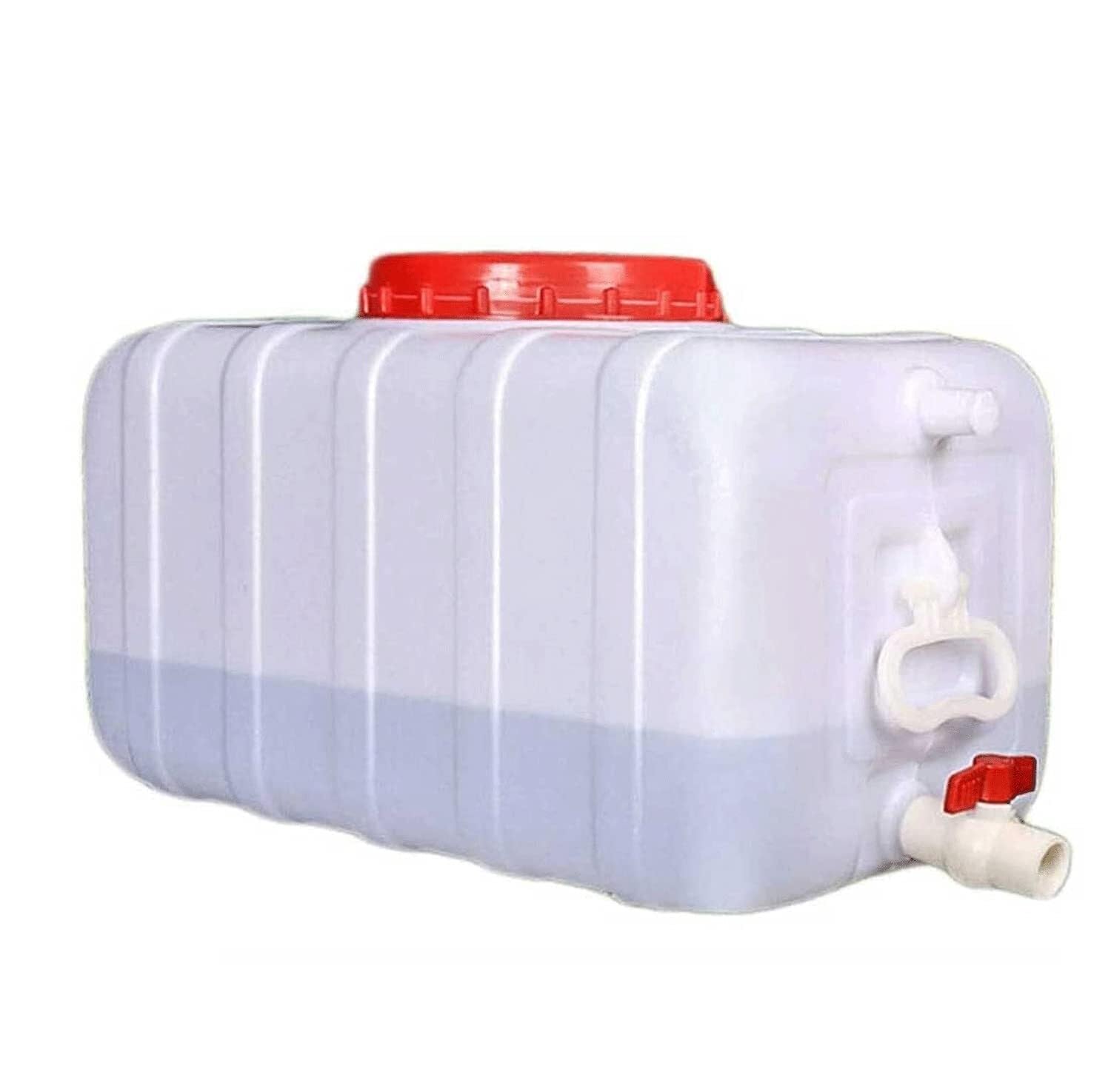 Zewnętrzny Zbiornik Wodę Z Kranem 50L/80L/110L/160L/200L/340L, Gruby Plastikowy Poziomy Przenośny Pojemnik Wodę Kempingowy