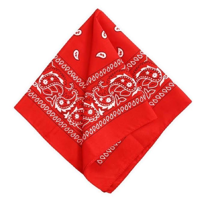 deergh enterprise Unisex Soft Breathable Cotton Paisley Printed Cowboy Bandanas,Headband,Scarf (BLACK_50CM X 50CM_Pack of 1)-picture-39