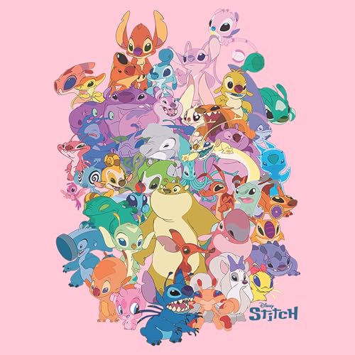 Disney Girl's Lilo & Stitch Experiment Compilation T-Shirt2