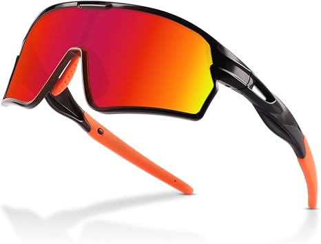 BangLong Kids Polarized Baseball Sunglasses, UV400 Sports Glasses Ages 8-16 | Lightweight flexible TR90 frame with non-slip nose pads for softball, cycling, running and other active outdoor sports