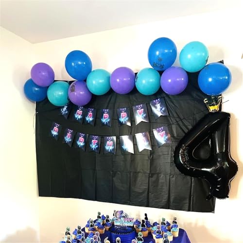 Image of 40 Inch 2nd Birthday Balloon Number, Crown Black Foil Giant Number Balloons 0-9 Set, Self Inflating Balloons for Kids Girls Boys 20th Birthday Party Decor Anniversary Party Decoration Supplies