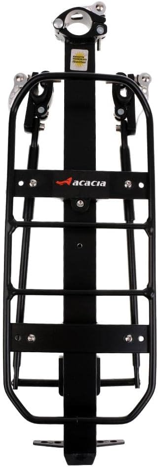 Heavy Duty Pannier Rack Mountain for Heavier Luggage | Adjustable Bike Carrier Rack Supports up to 50kg | Stable Aluminum Alloy Construction