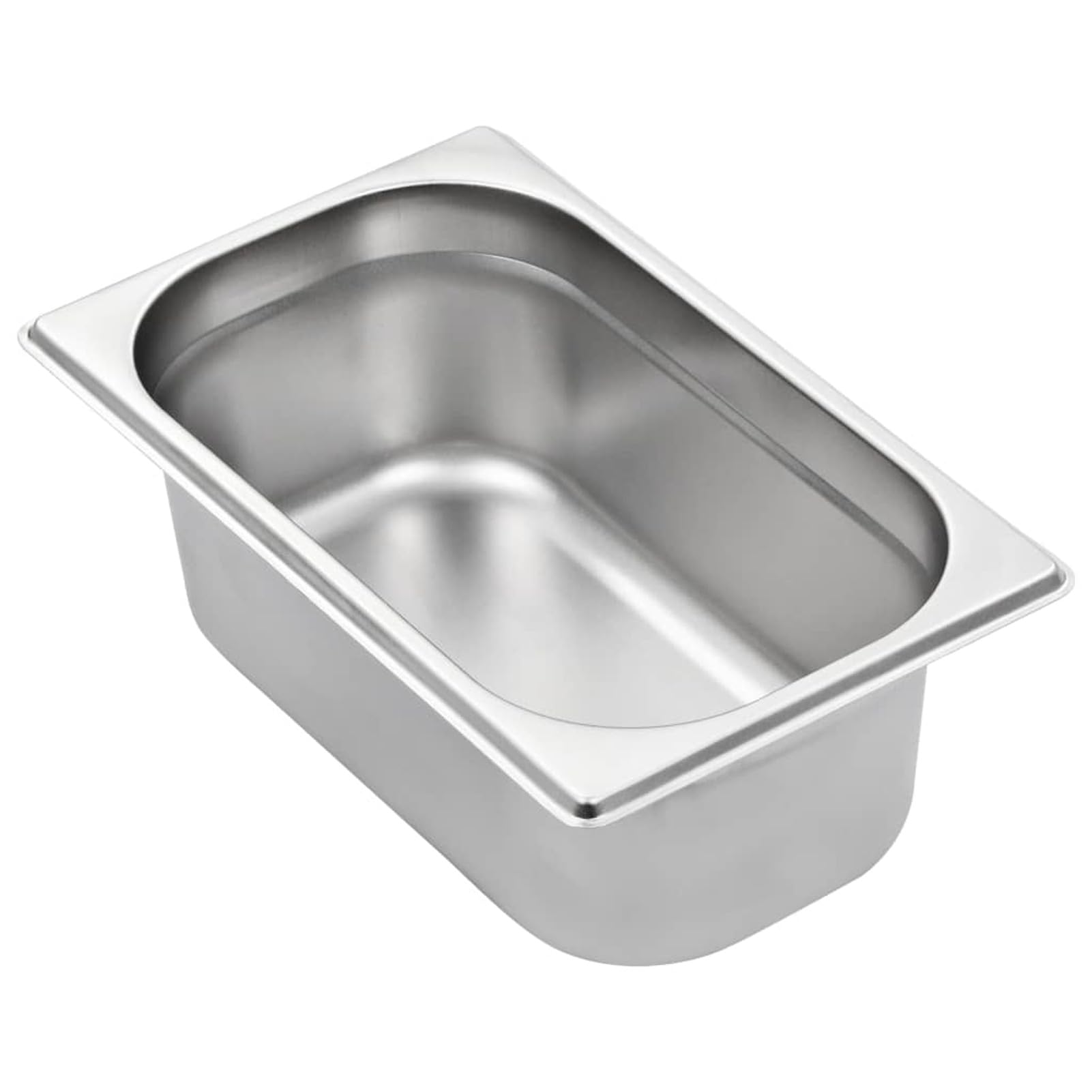 LAPOOH Contenitori Gastronorm 8 pz GN 1/4 100 mm in Acciaio Inox,Accessori Strumenti Cucina,Accessori per scaldavivande a Vapore,Vaschette per scaldavivande a Vapore(SPU:50902)
