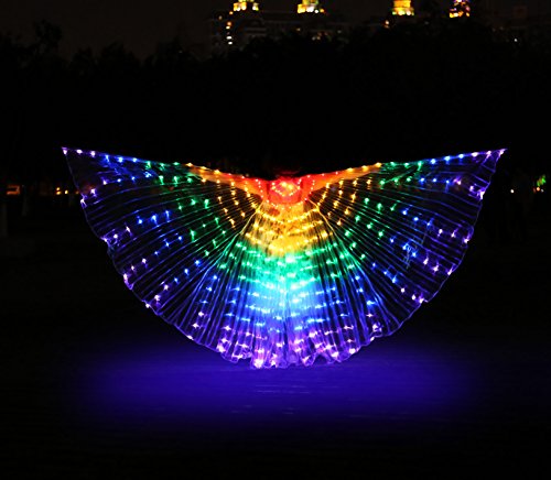 Dance Fairy Danza del Ventre LED Ali di Iside con