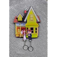 Cuelga llaves con llavero de la película Up, con casa y